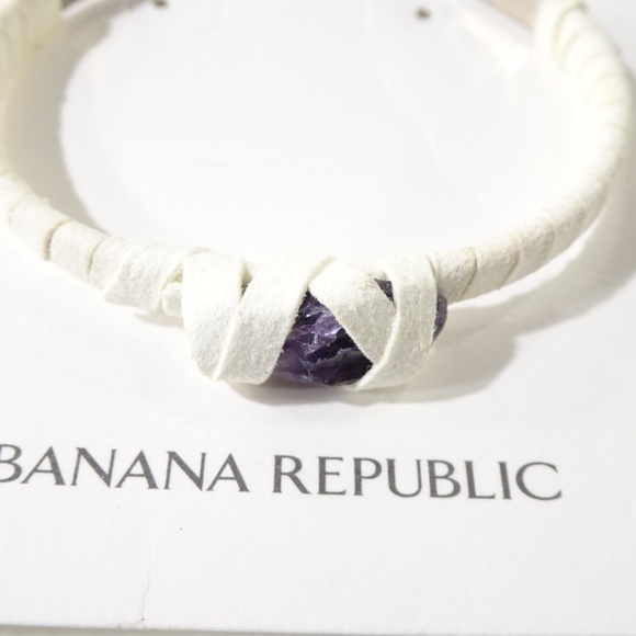 Banana republic Sueded Agate stone CUff Bracelet - Picture 4 of 5